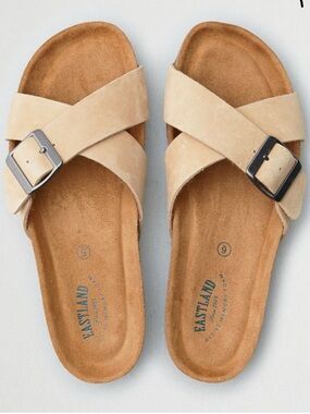 Eastland Kelly criss cross sandal slides size 9